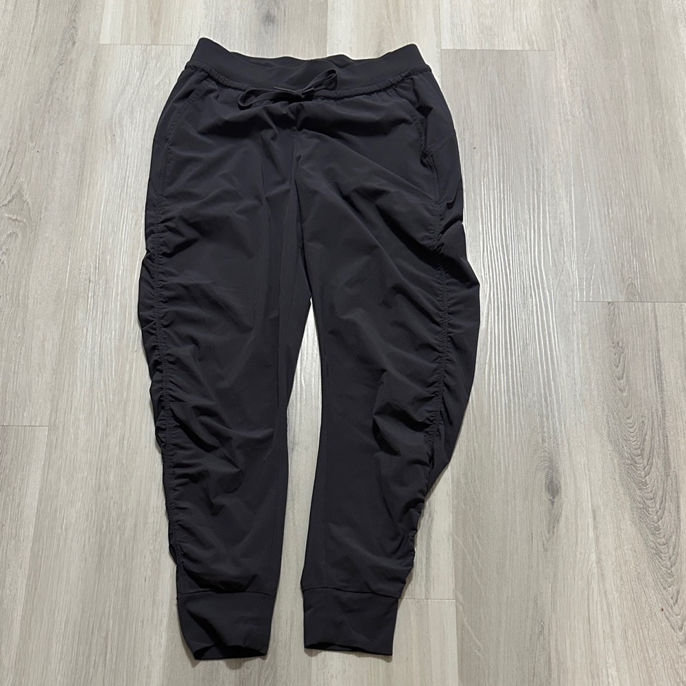 Athleta Charcoal Ruched Joggers